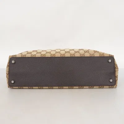 Pre-owned Gucci Brown Canvas Tote Bag ()