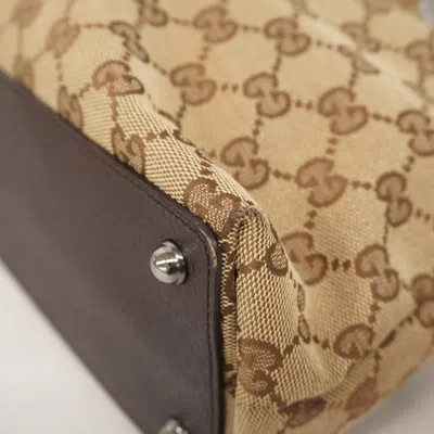 Pre-owned Gucci Brown Canvas Tote Bag ()
