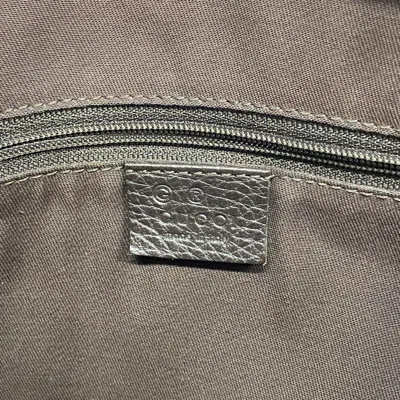 Pre-owned Gucci Brown Denim Shoulder Bag ()