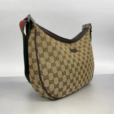 Pre-owned Gucci Brown Canvas Shoulder Bag ()