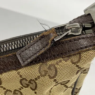 Pre-owned Gucci Brown Canvas Shoulder Bag ()