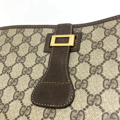 Pre-owned Gucci Brown Gg Supreme Clutch Bag ()