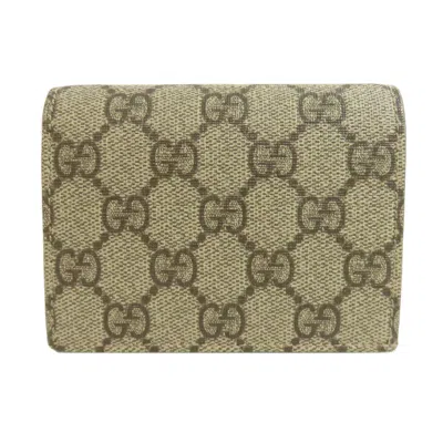 Pre-owned Gucci Brown Gg Supreme Wallet (bi-fold) ()