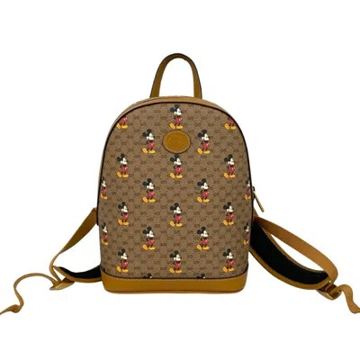 Pre-owned Gucci Brown Leather Backpack ()