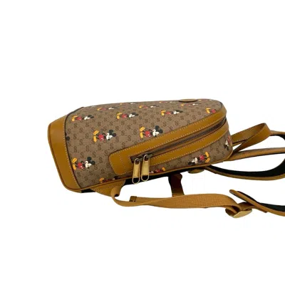 Pre-owned Gucci Brown Leather Backpack ()