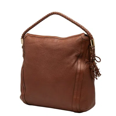 Pre-owned Gucci Brown Leather Shoulder Bag ()