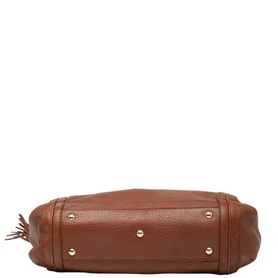 Pre-owned Gucci Brown Leather Shoulder Bag ()