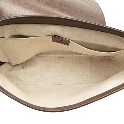 Pre-owned Gucci Brown Multi-color Pvc Leather Messenger Bag Shoulder Bag ()