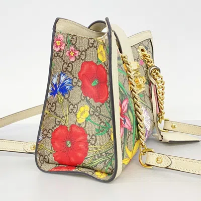 Pre-owned Gucci Brown Multi-color Pvc Shoulder Bag ()