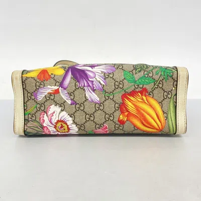 Pre-owned Gucci Brown Multi-color Pvc Shoulder Bag ()