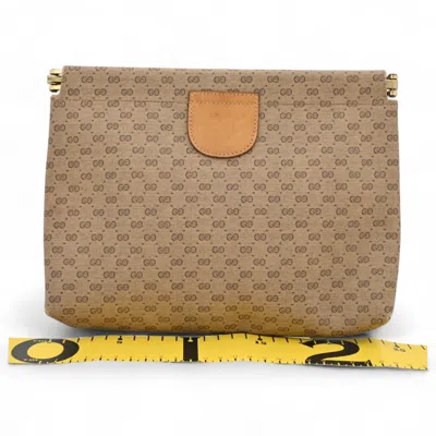 Pre-owned Gucci Brown Pvc Clutch Bag Pouch ()