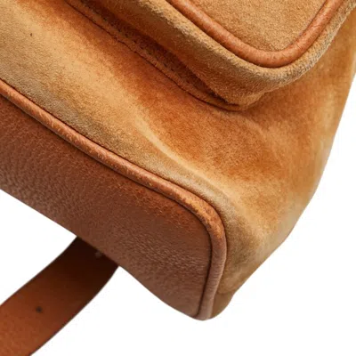Pre-owned Gucci Brown Leather Suede Backpack ()