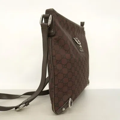 Pre-owned Gucci Brown Nylon Shoulder Bag ()