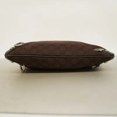 Pre-owned Gucci Brown Nylon Shoulder Bag ()