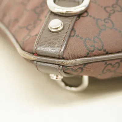 Pre-owned Gucci Brown Nylon Shoulder Bag ()