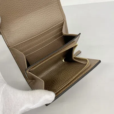 Pre-owned Gucci Brown Pvc Leather Wallet (bi-fold) ()