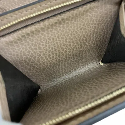 Pre-owned Gucci Brown Pvc Leather Wallet (bi-fold) ()