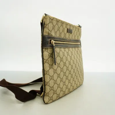 Pre-owned Gucci Brown Pvc Shoulder Bag ()