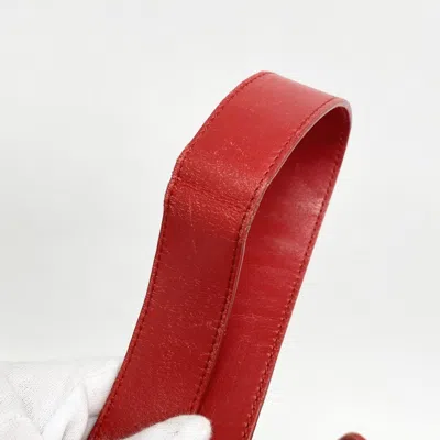 Pre-owned Gucci Brown Red Color Canvas Shoulder Bag () In Multi