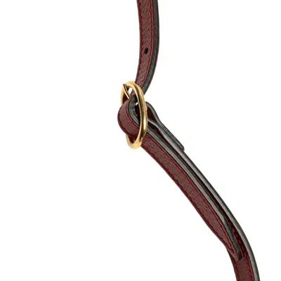 Pre-owned Gucci Brown Red Color Pvc Leather Shoulder Bag () In Multi