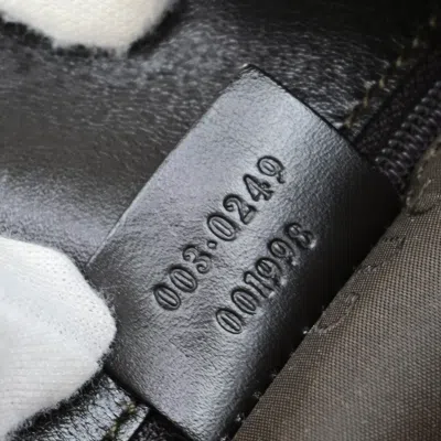 Pre-owned Gucci Drawstring Backpack Gg Canvas Brown Canvas Backpack Bag ()