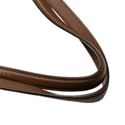 Pre-owned Gucci Gg Canvas Beige Brown Canvas Leather Tote Bag ()