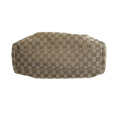 Pre-owned Gucci Gg Canvas Beige Gg Canvas Handbag Tote Bag () In Sand