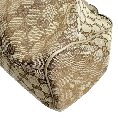 Pre-owned Gucci Gg Canvas Beige Gg Canvas Handbag Tote Bag () In Sand