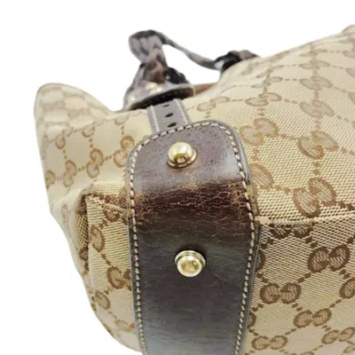 Pre-owned Gucci Gg Canvas Beige Gg Canvas Handbag Tote Bag () In Sand