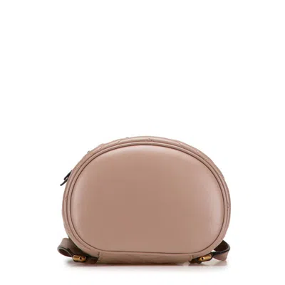 Pre-owned Gucci Gg Marmont Beige Quilting Backpack () In Sand
