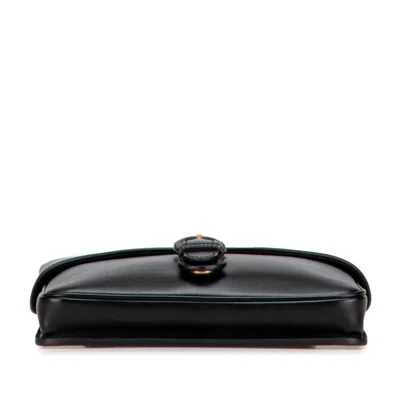 Pre-owned Gucci Gg Marmont Black Leather Shoulder Bag ()