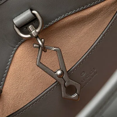 Pre-owned Gucci Gg Marmont Gray Leather Shoulder Bag Tote Bag ()