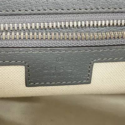 Pre-owned Gucci Gray Pvc Shoulder Bag ()
