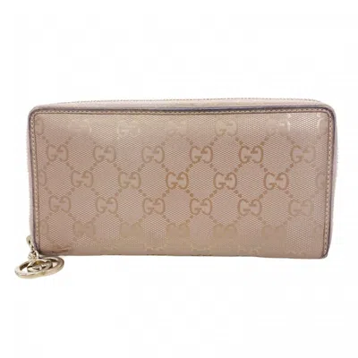 Pre-owned Gucci Gray Pvc Long Wallet (bi-fold) ()