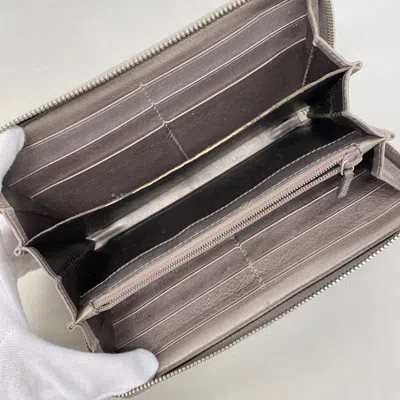 Pre-owned Gucci Gray Pvc Long Wallet (bi-fold) ()