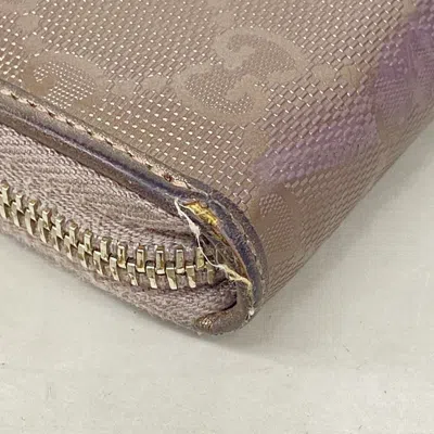 Pre-owned Gucci Gray Pvc Long Wallet (bi-fold) ()