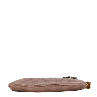 Pre-owned Gucci Ssima Purple Leather Clutch Bag ()