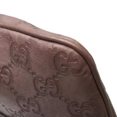 Pre-owned Gucci Ssima Purple Leather Clutch Bag ()