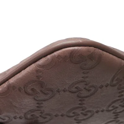 Pre-owned Gucci Ssima Purple Leather Clutch Bag ()