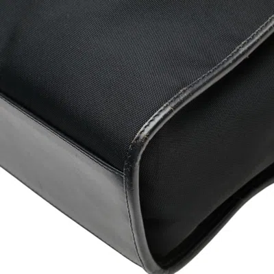 Pre-owned Gucci Jackie Black Canvas Leather Tote Bag ()