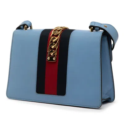 Pre-owned Gucci Light Blue Leather Shoulder Bag ()
