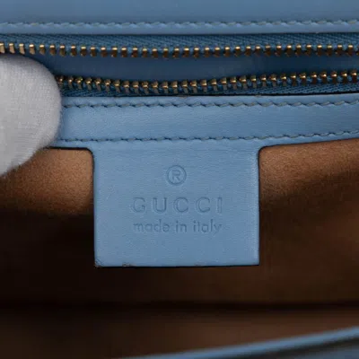 Pre-owned Gucci Light Blue Leather Shoulder Bag ()