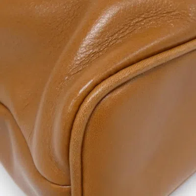 Pre-owned Gucci Light Brown Leather Backpack ()