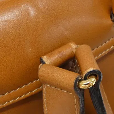 Pre-owned Gucci Light Brown Leather Backpack ()