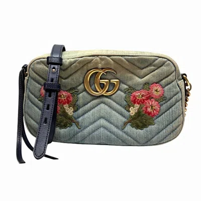 Pre-owned Gucci Multi-color Denim Shoulder Bag ()