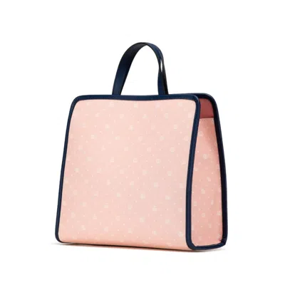 Pre-owned Gucci Multi-color Navy Pink Pvc Leather Handbag Tote Bag ()