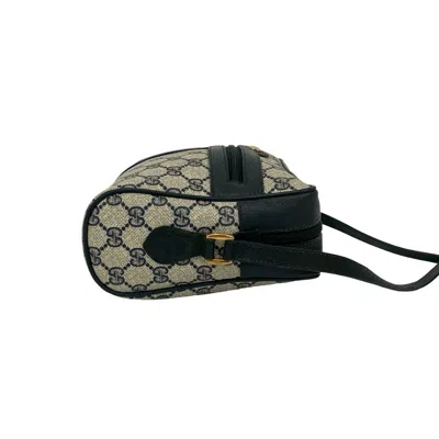 Pre-owned Gucci Navy Red Color Leather Pvc Pochette Shoulder Bag ()