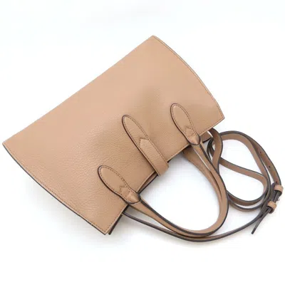 Pre-owned Gucci New Jackie Beige Leather Tote Bag () In Sand