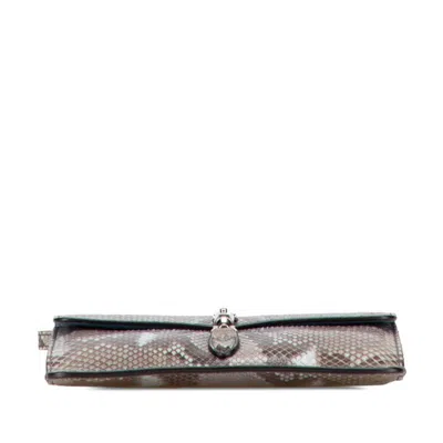 Pre-owned Gucci New Jackie Blue Brown Shoulder Bag () In Multi