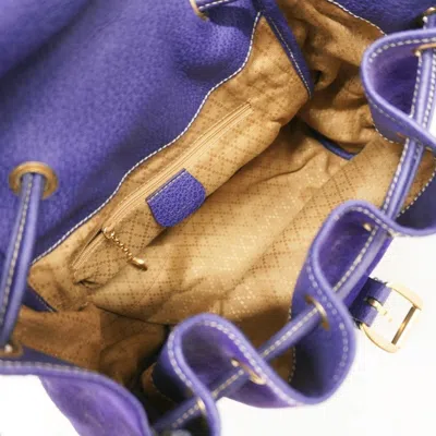 Pre-owned Gucci Purple Suede Backpack ()